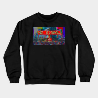 No Signal Vaporwave Aesthetic Crewneck Sweatshirt